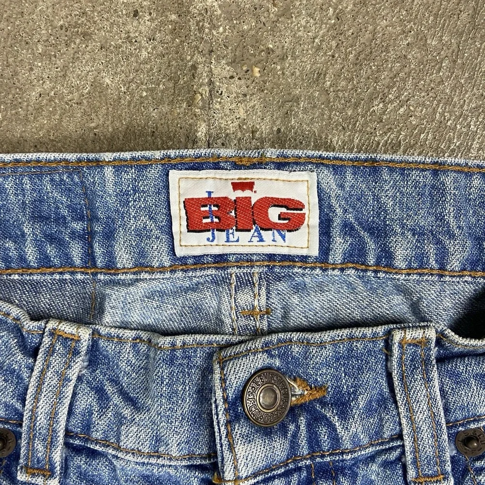 Vintage 80s Levi's The Big Jean Student 555 Jeans Youth Size 30x30 Blue Denim